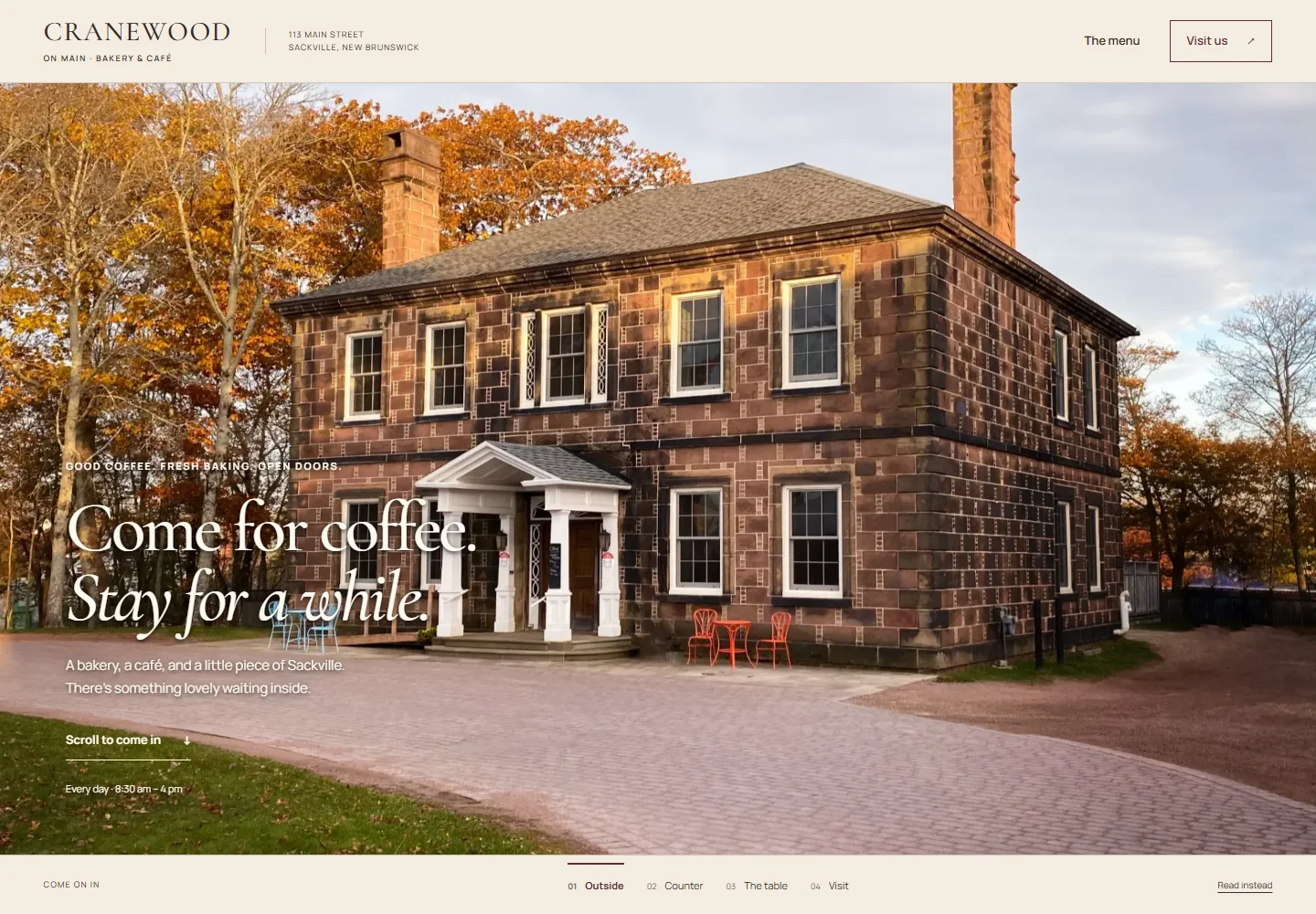 Cranewood on Main website preview